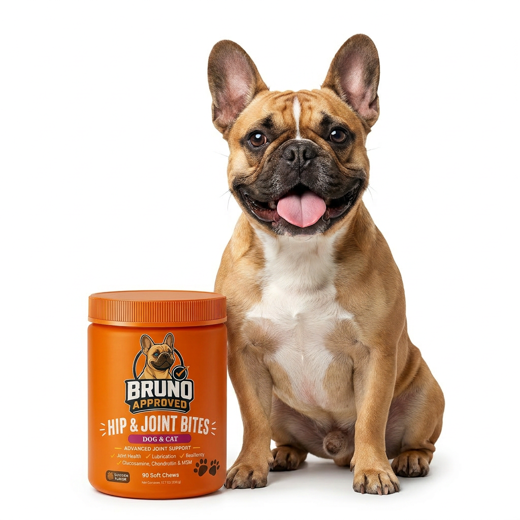 French Bulldog con Bruno Approved Hip & Joint Bites